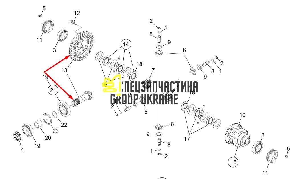 05585972 Головна (конічна) пара Bomag