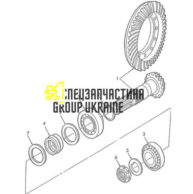 065705 (0.900.0676.3, 8033534, 81863255, CAR65705, CPJ8011, RI-660240) Головна (конічна) пара Z=11/31 Carraro