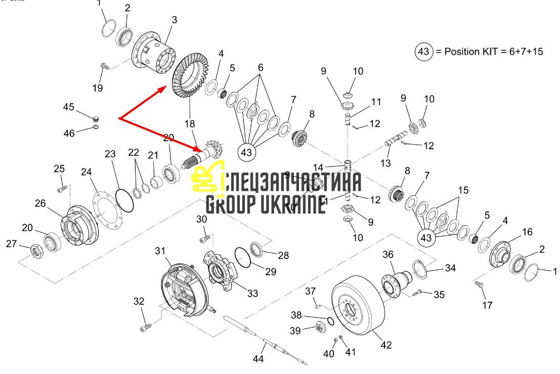1000143383 Головна (конічна) пара Kramer