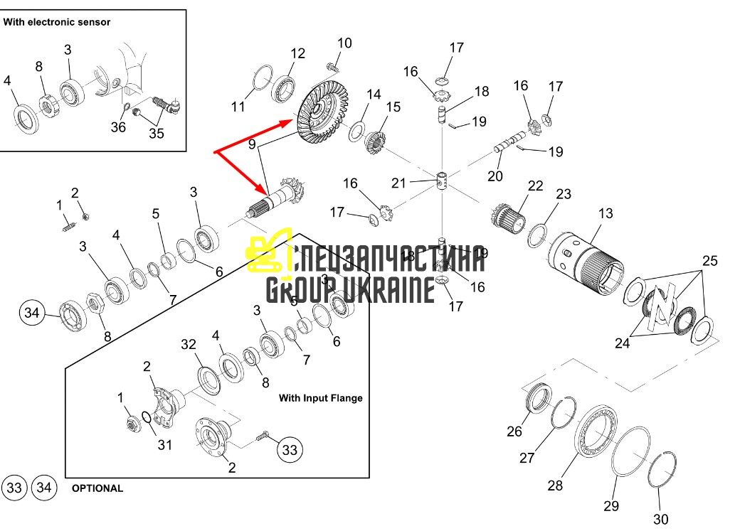 1000183290 Головна (конічна) пара Kramer