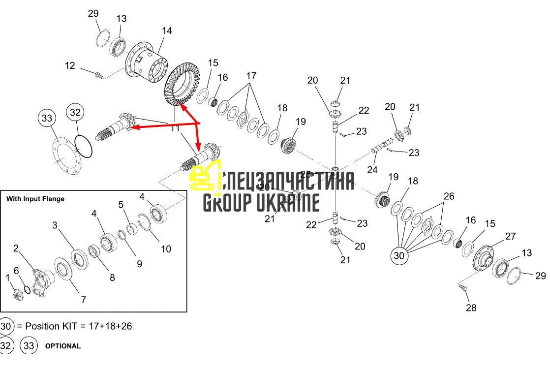 10045671 Головна (конічна) пара Liebherr