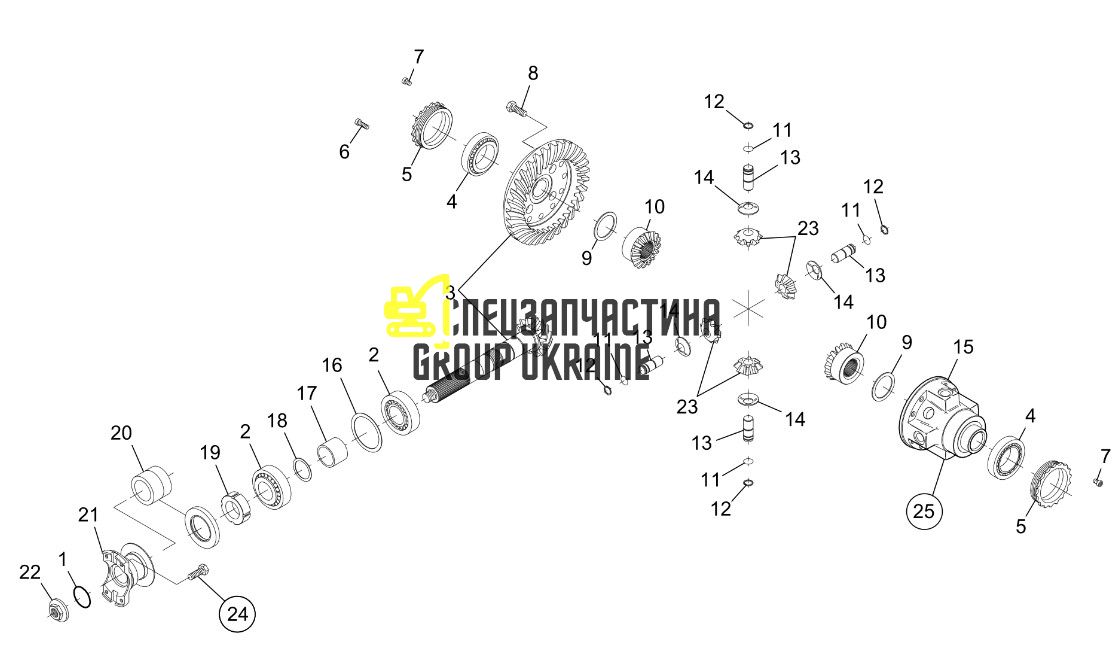 112.04.500.39 Головна (конічна) пара Dana Spicer