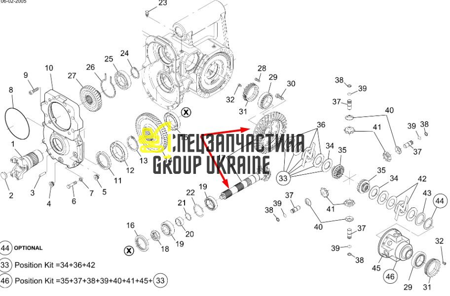 ZTAM-00014 (112.04.500.24) Головна (конічна) пара Hyundai