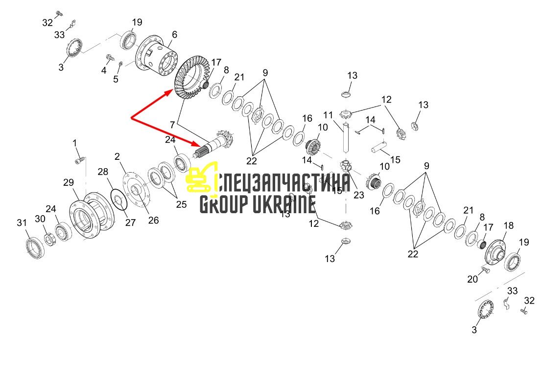 171.04.500.11 Головна (конічна) пара Dana Spicer