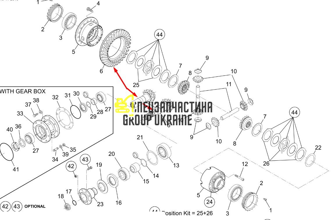 734.04.507.08 Головна (конічна) пара Dana Spicer