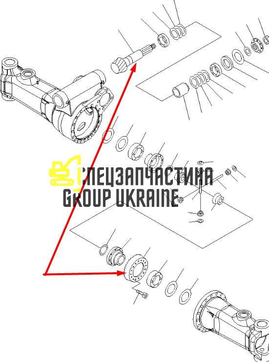 20G-23-31810 Головна (конічна) пара Komatsu
