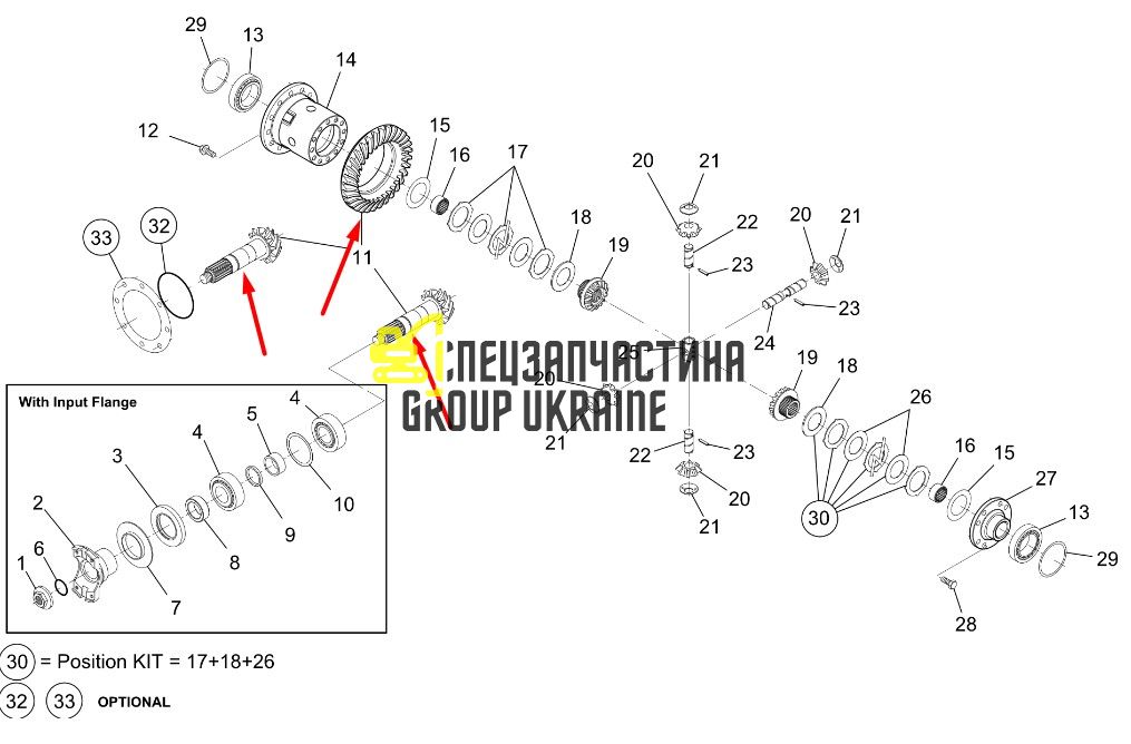 4189630A Головна (конічна) пара Manitou