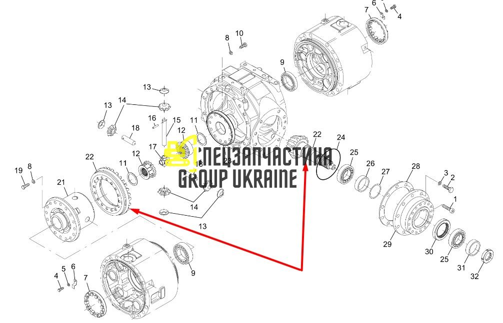 475077 Головна (конічна) пара Manitou