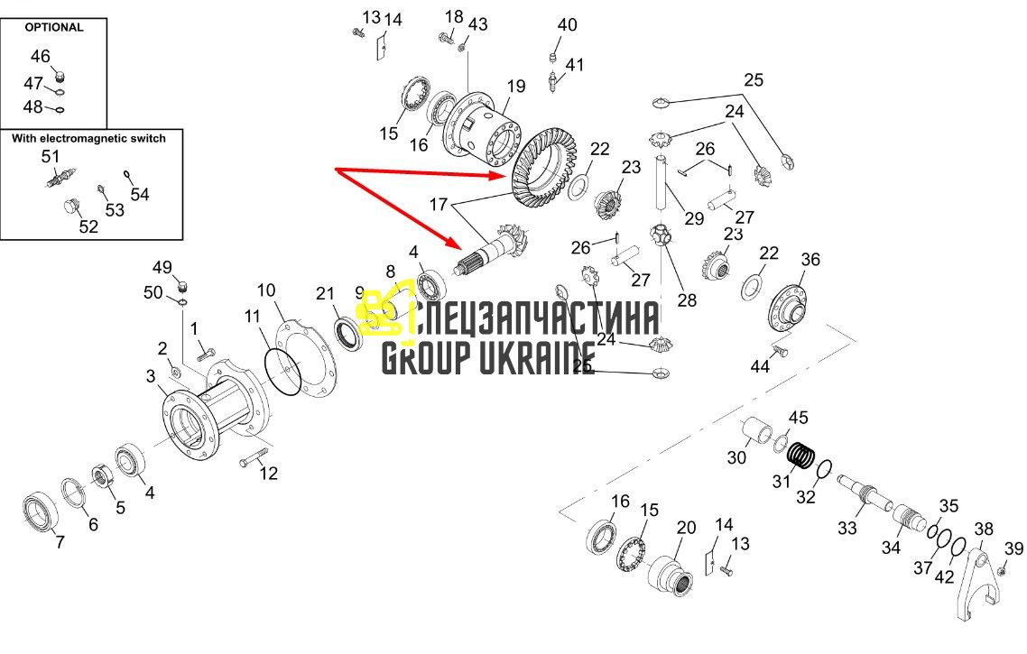 5370651034 Головна (конічна) пара Schaeff