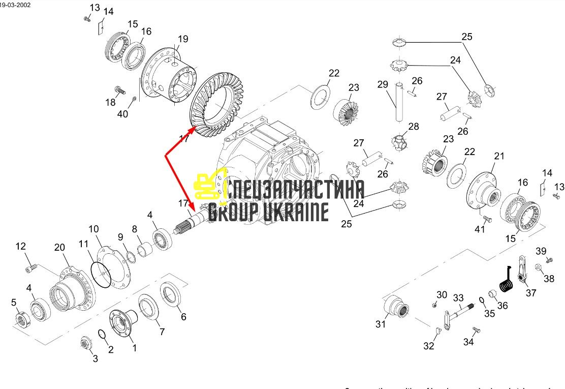 5370651724 Главная (коническая) пара Terex