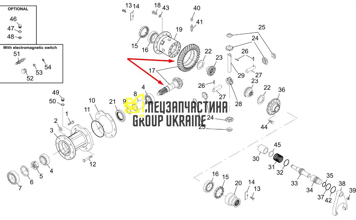 548660 Головна (конічна) пара Manitou