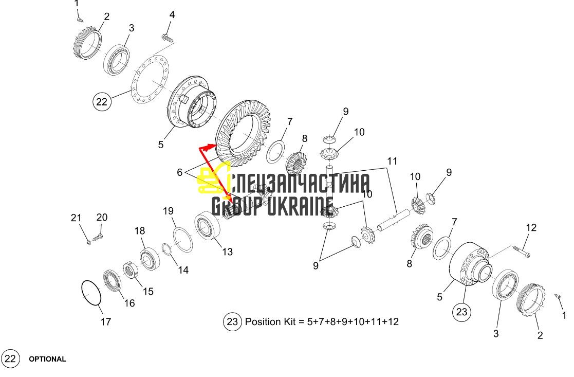 72111399 Головна (конічна) пара New Holland