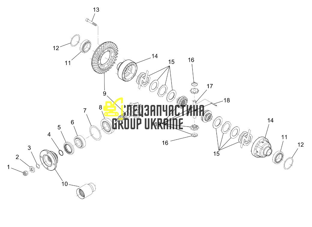 733.04.500.02 Головна (конічна) пара Dana Spicer