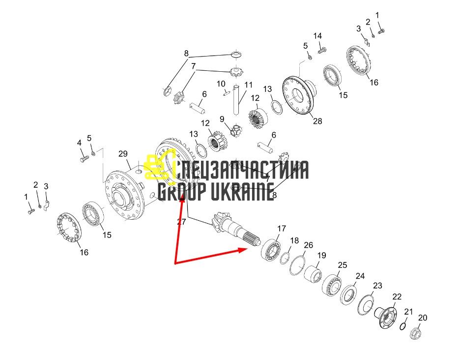 734.04.507.10 Головна (конічна) пара Dana Spicer