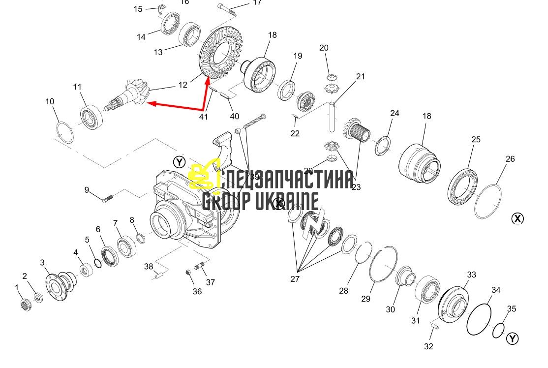 745.04.505.01 Головна (конічна) пара Z=12/31 Dana Spicer