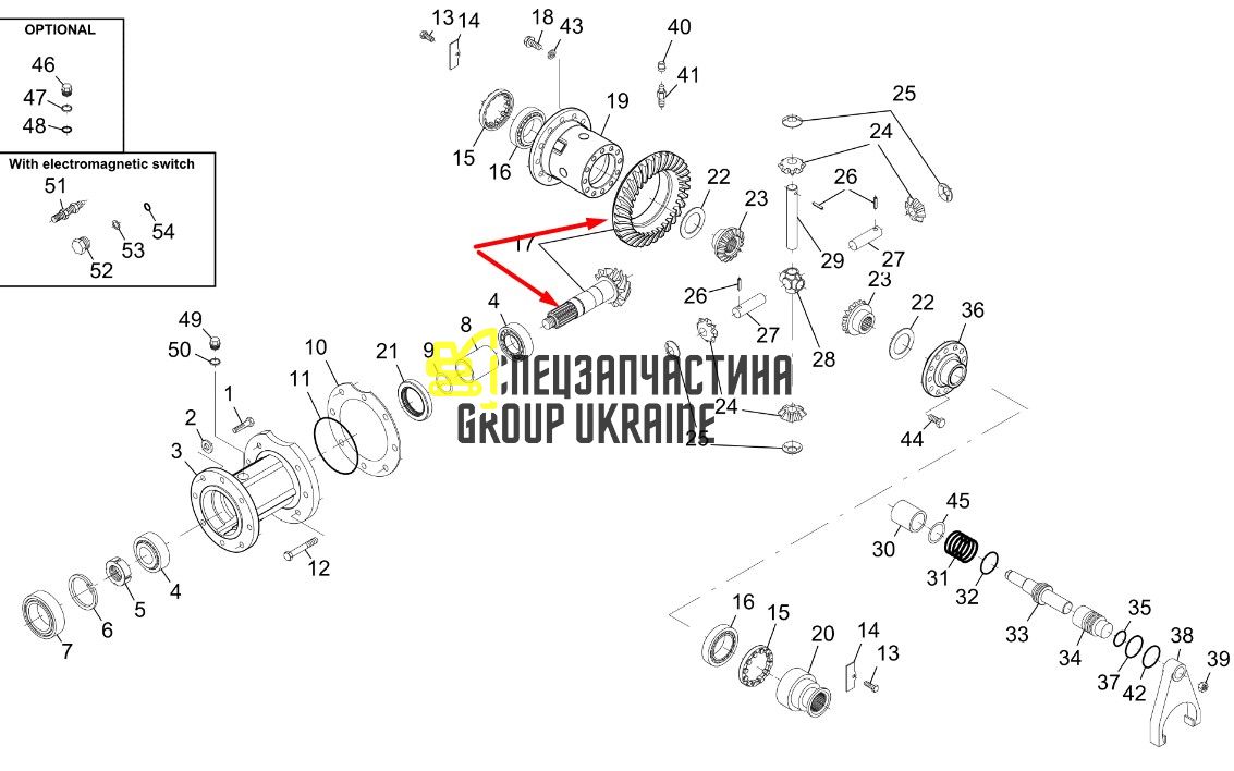 000.231119.A Головна (конічна) пара Dana Spicer