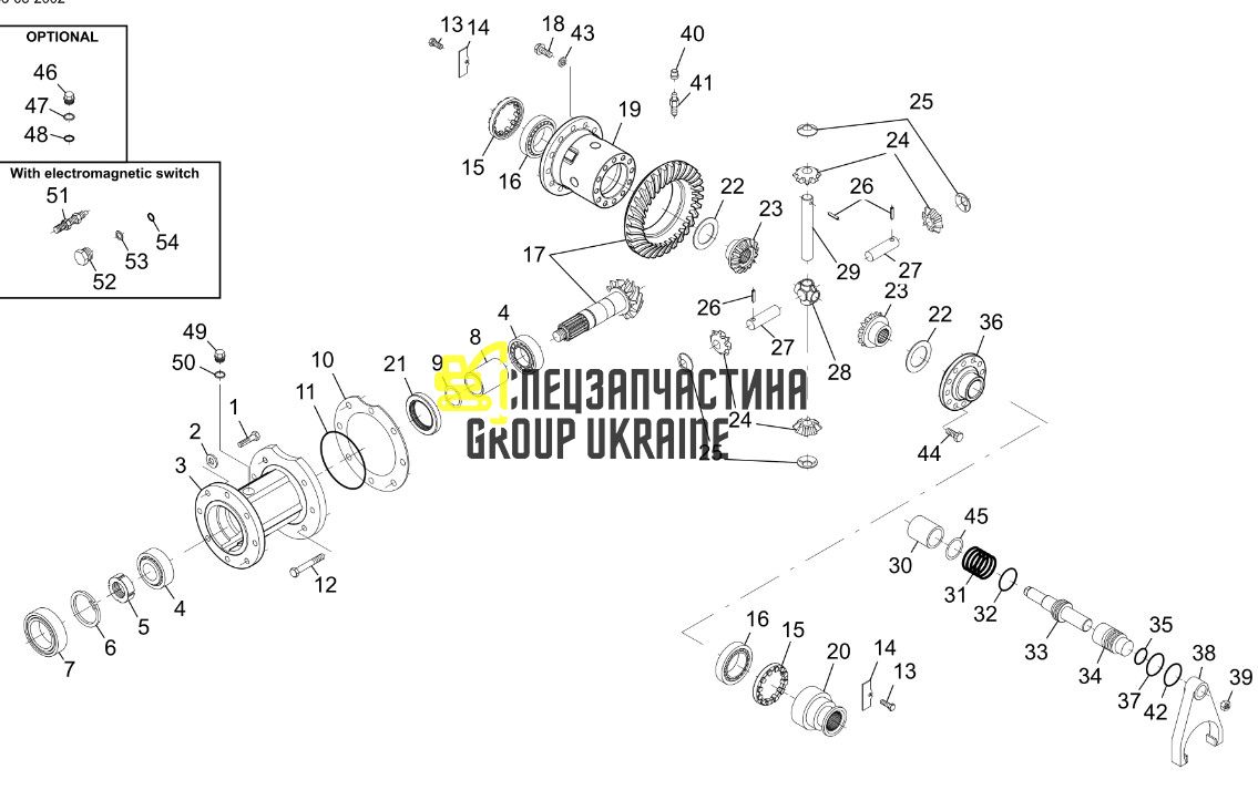738.04.505.32 Головна (конічна) пара Z=8/29 Dana Spicer
