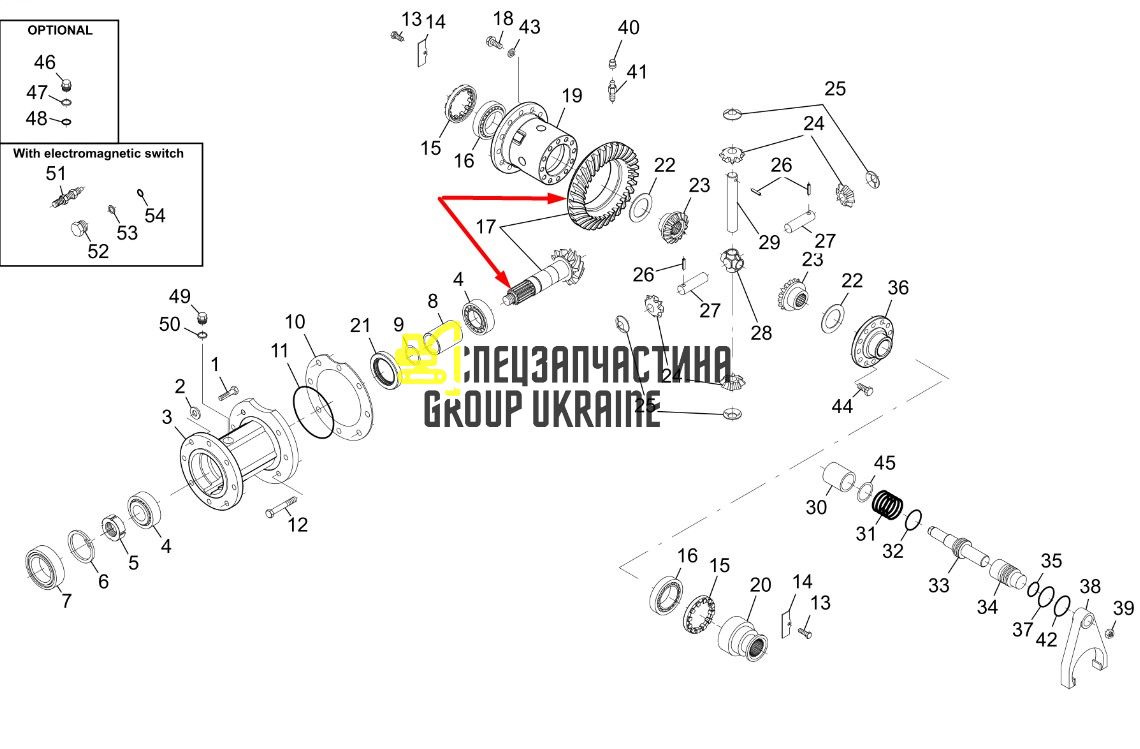 738.04.505.34 Головна (конічна) пара Dana Spicer