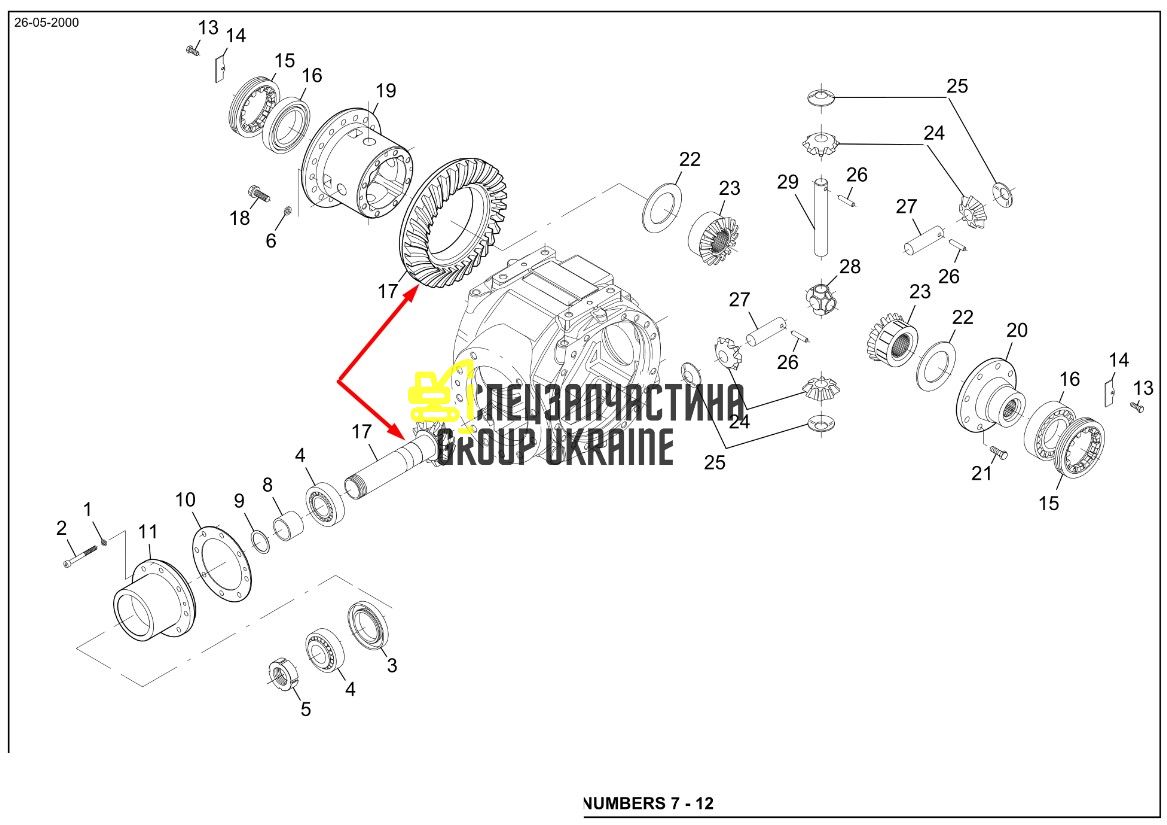 738.04.506.22 Головна (конічна) пара Dana Spicer