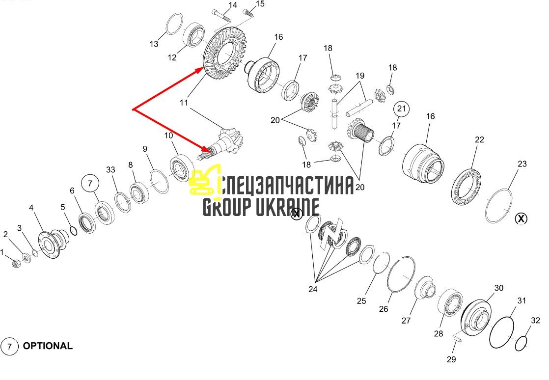 740.04.504.01 Головна (конічна) пара Dana Spicer