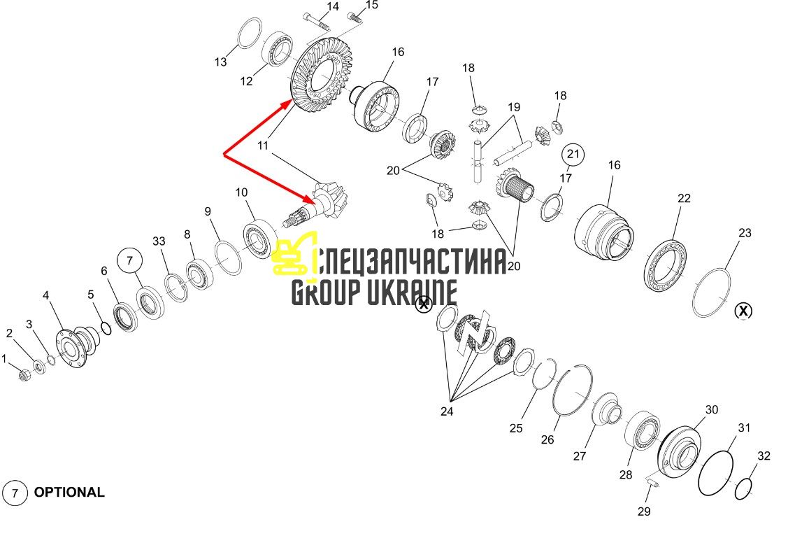740.04.504.02 Головна (конічна) пара Dana Spicer