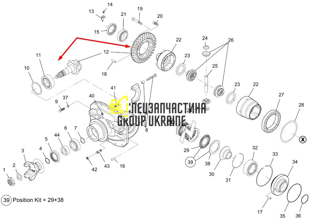 745.04.506.01 Головна (конічна) пара Dana Spicer