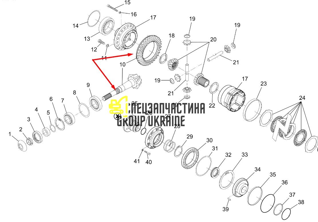 6005026125 Головна (конічна) пара Claas