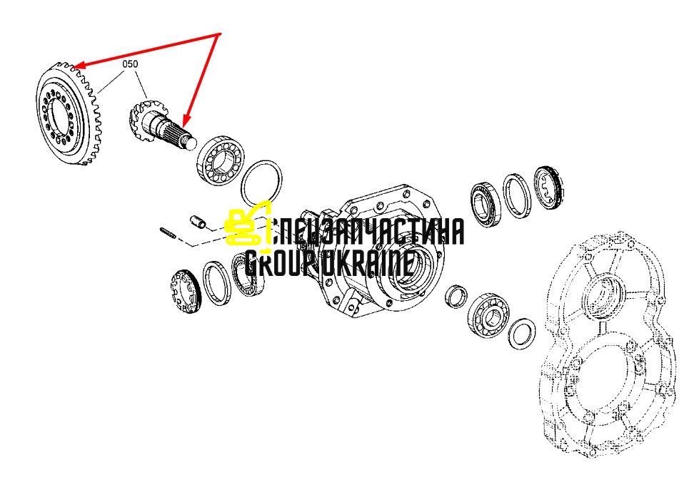 4472216013 Головна (конічна) пара ZF