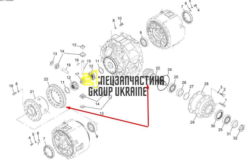 9049111136 Головна (конічна) пара Manitowoc