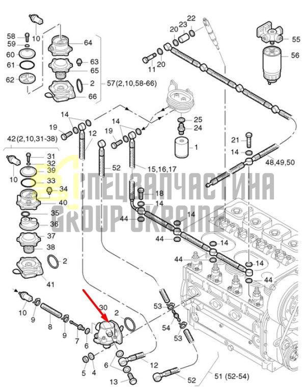 01478902 Паливний насос підкачування Hatz 2L30, 2L40, 2L41, 3L40, 3L41, 4L40, 4L41