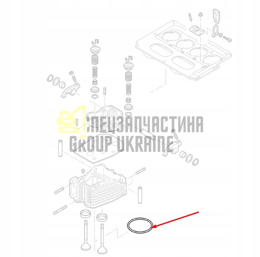03626401 Прокладка ГБЦ 1.2 мм Hatz 2L30, 2L40, 2L41, 3L40, 3L41, 4L40, 4L41