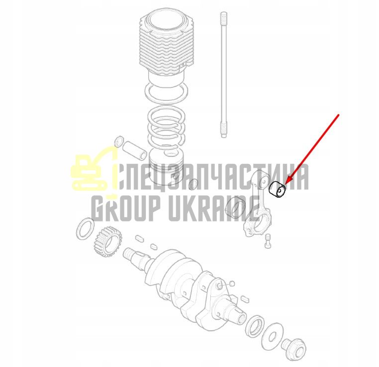 03785300 Втулка шатуна Hatz 2G40