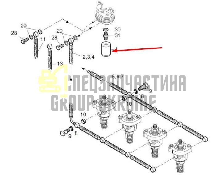 50251500 Паливний фільтр Hatz 2L30, 2L40, 2L41