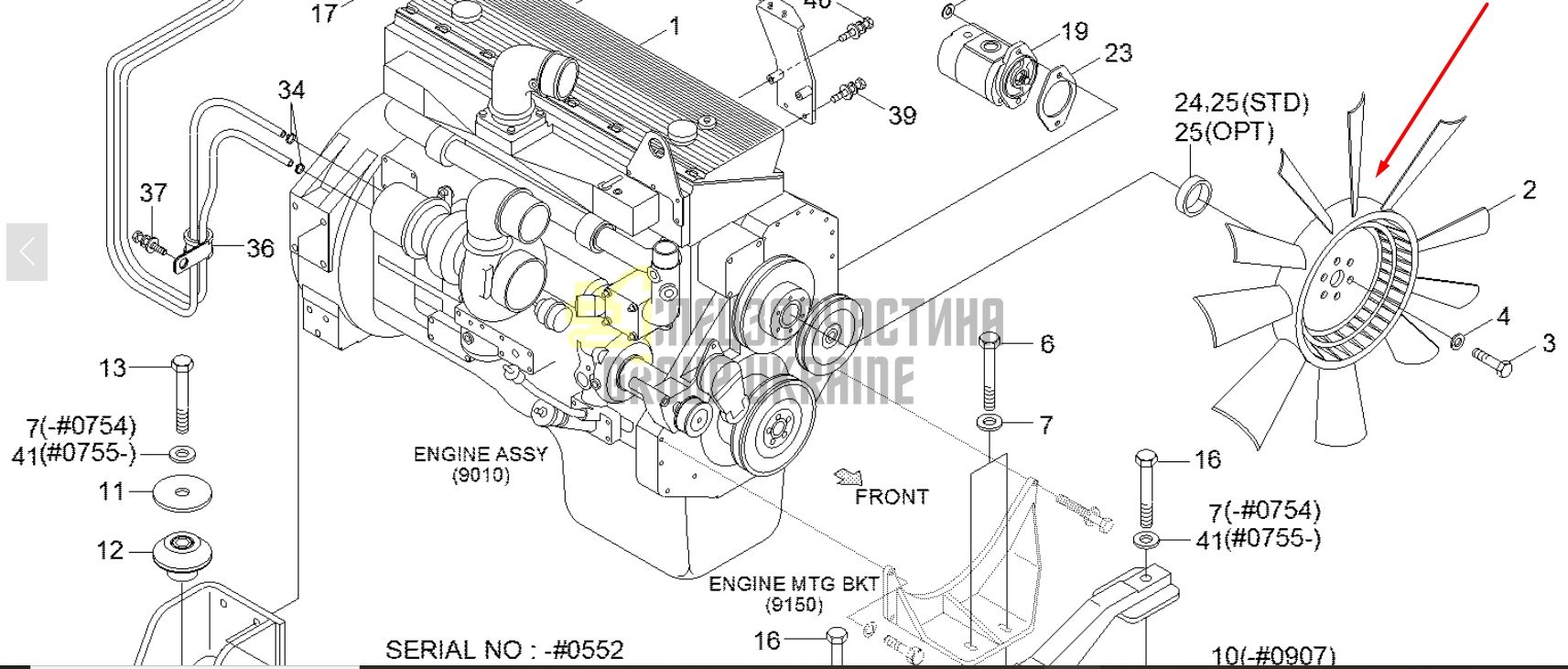 Купити Hyundai 11NB-00051 Крильчатка для R500LC7