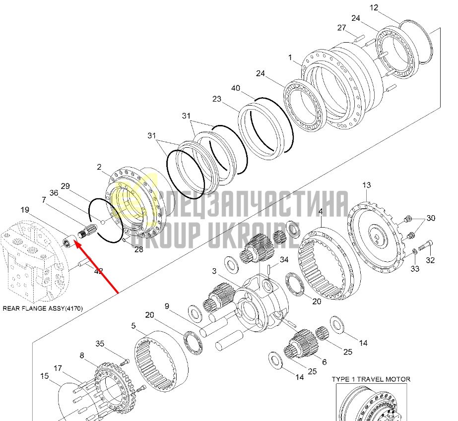 XKAH-00345 Муфта редуктора шліцева Hyundai R140