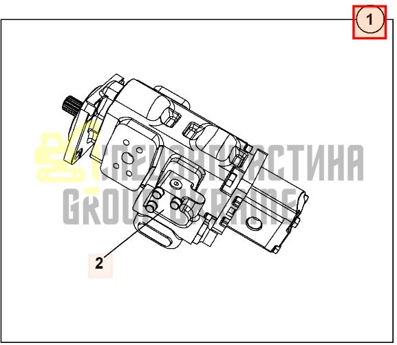 JCB 20/925356 (20/925588, 20/925355, 20/918300, 20/918500, 7029530002, 7029530001, 7029530009 Насос гідравлічний 35
