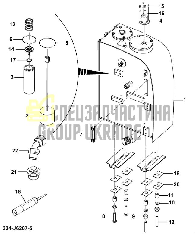 32/925359 Гідравлічний фільтр не JCB JS130W