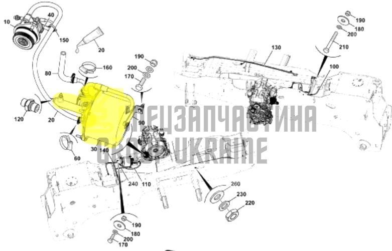 JCB 332/D0204, 15/920065 Вакуумний підсилювач гальм 3CX, 4CX