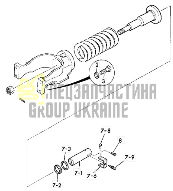 332/G4257 Натягувач гусениці JCB JS160LC