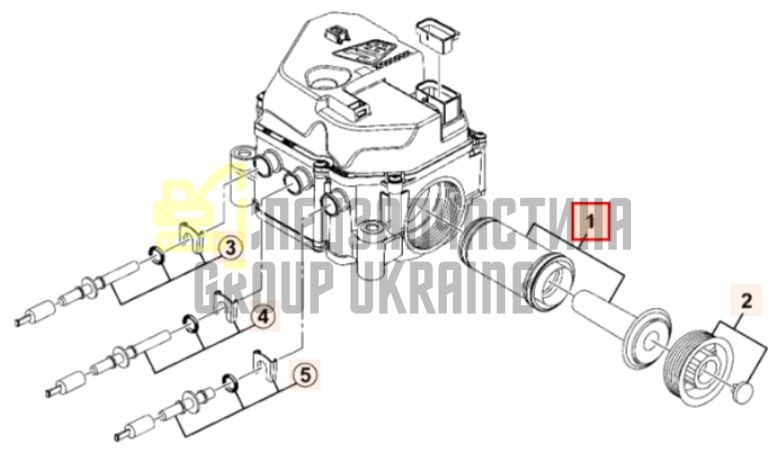 JCB 334/D7569 Комплект сервісного фільтра для 4CX