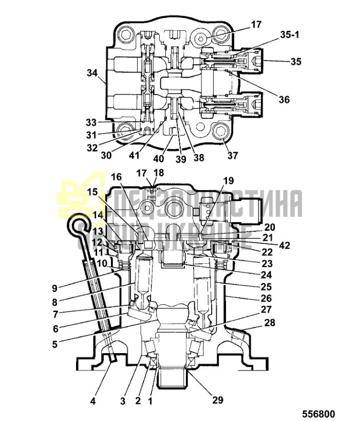 JRC0006 Редуктор повороту JCB JS220