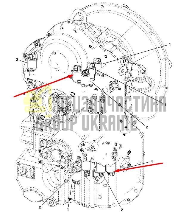 John Deere AT310586 Електромагнітний клапан для 310, 315