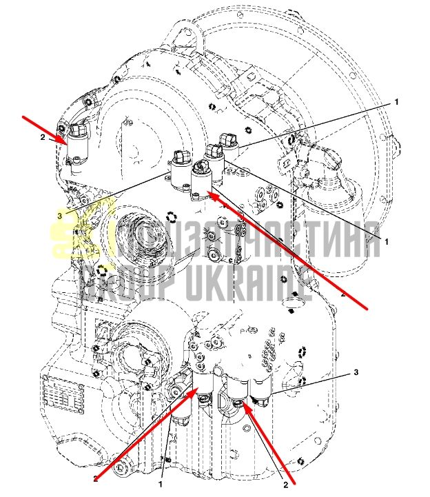John Deere AT310587 Електромагнітний клапан для 310, 315