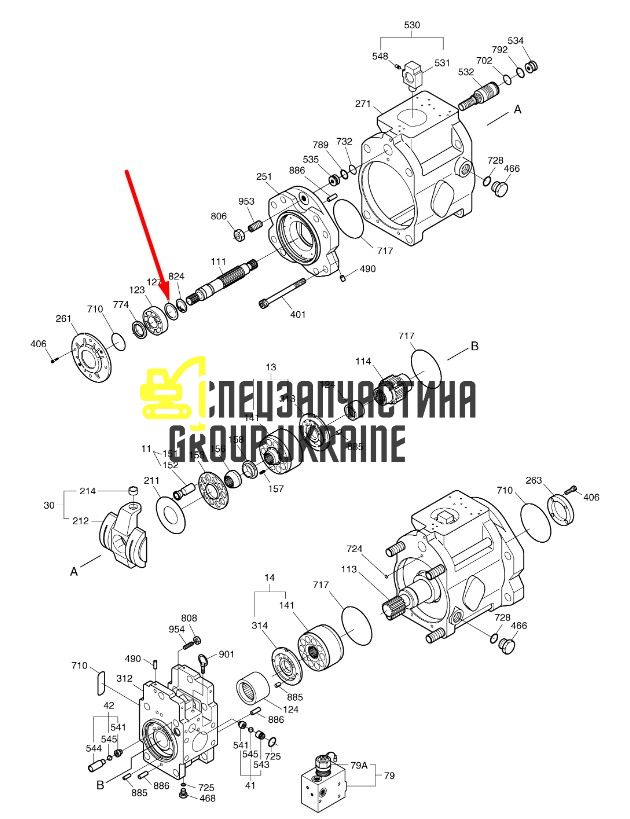 Проставка підшипника Kawasaki 113784A Handok