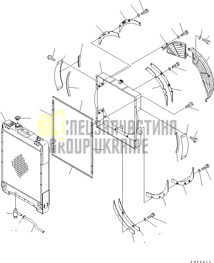 134-03-61112 Радіатор охолодження KOMATSU