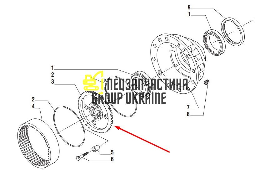 CA0138682 (138682, 295579A1, 593039) Колонка Komatsu WB93/97-S/R
