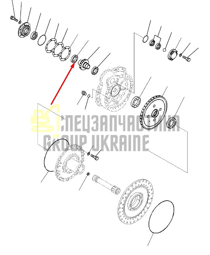 Komatsu 14X-27-11231 (4T-27690/27620) Підшипник кульковий для D65, D85
