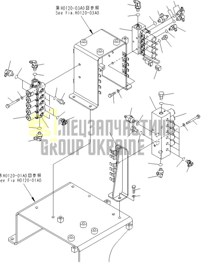 Komatsu 206-60-51132 Електромагнітний клапан PC100, PC120