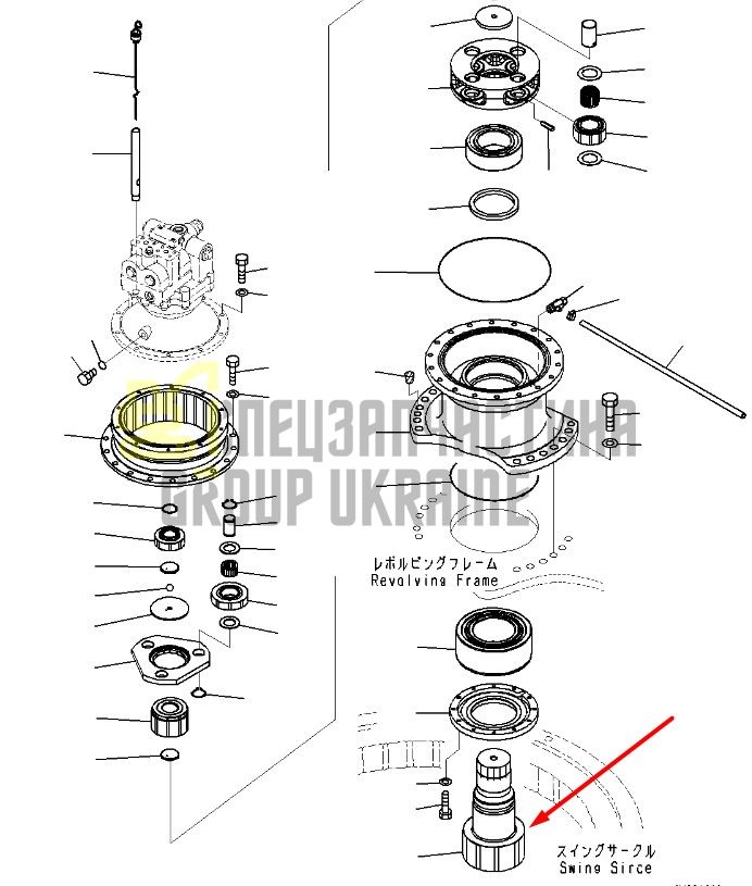 207-26-62180 Вал-шестерня піньйон KOMATSU