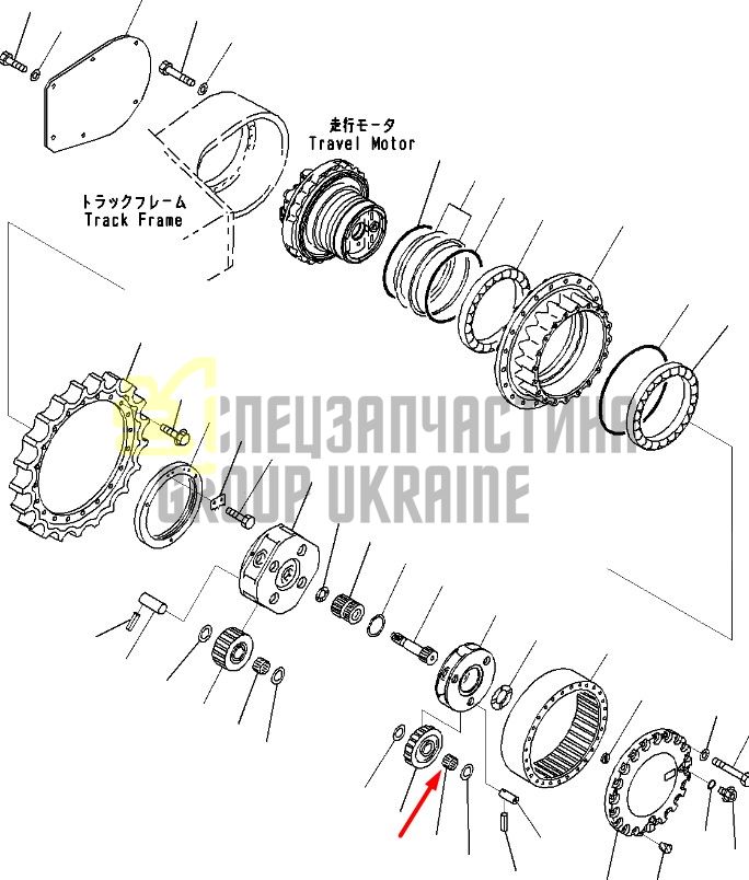 207-27-61220 Підшипник голковий KOMATSU PC220/250